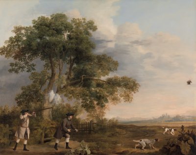اثنين من الرماية السادة ، كاليفورنيا. 1769. بواسطة جورج ستابس