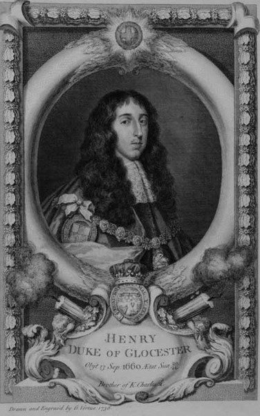 هنري ، دوق غلوستر (1639-60) الأخ الأصغر لتشارلز الثاني ، نقش بواسطة الفنان بواسطة جورج فيرتو