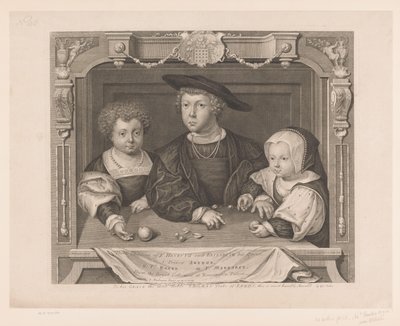Portret van Dorothea، Johan en Christina van Denemarken ثلاثة أبناء ك. هنري السابع وإليزابيث ملكته. الأمير آرثر الثاني. العلاقات العامة. هنري الثالث. ملاحظة. مارجريت (العنوان على الكائن) Portretten van de Tudors (عنوان المسلسل) صور تاريخية (سلسلة بواسطة جان جوسارت