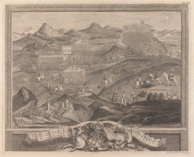 The Battle-Array of Carberry-hill بالقرب من إدنبرة مع استسلام ماري ملكة الاسكتلنديين إلى اللوردات الكونفدراليين في اسكتلندا ، وهروب إيرل بوثويل ، 1567 بواسطة جورج فيرتو