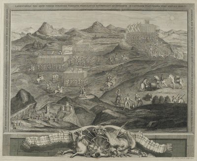 The Battle Array of Carberry Hill بالقرب من إدنبرة في عام 1567 ، c.1738 بواسطة جورج فيرتو
