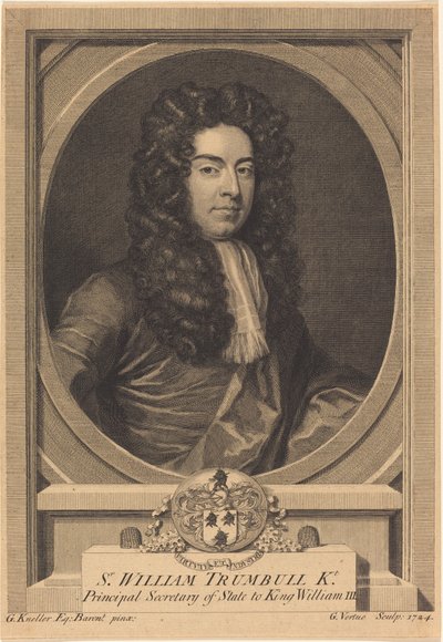 وليام ترمبل بواسطة George Vertue after Sir Godfrey Kneller