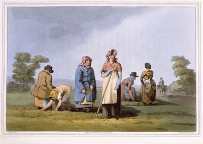 لوكرز ، نقشها روبرت هافيل الأكبر ، نشر عام 1814 من قبل روبنسون وابنه ليدز بواسطة جورج ووكر