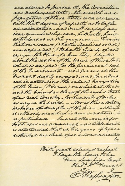 رسالة من جورج واشنطن إلى إيرل بوكان ، فيلادلفيا ، 22 أبريل 1793 بواسطة جورج واشنطن