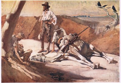 في الطريق إلى Mount Hopeless (لون litho) بواسطة جورج واشنطن لامبرت