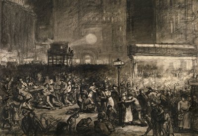 ساحة الانتخابات الليلية ، 1906. بواسطة جورج ويسلي بيلوز
