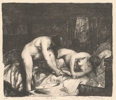 فتاتان ، 1917. بواسطة جورج ويسلي بيلوز