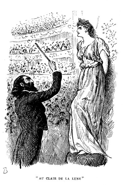 Au Clair de la Lune: قوة التنويم المغناطيسي ، 1894 بواسطة جورج دو مورير