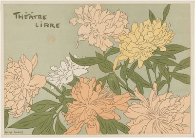 برنامج Myrane و Les Chapons لمسرح ليبر 1889. بواسطة جورج اوريول