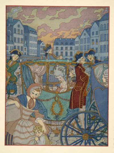 رسم توضيحي من حانة "Les Liaisons Dangereuses" بقلم بيير تشودرلوس دي لاكلوس (1741-1803). 1934 (طباعة استنسل) بواسطة جورج حلاق