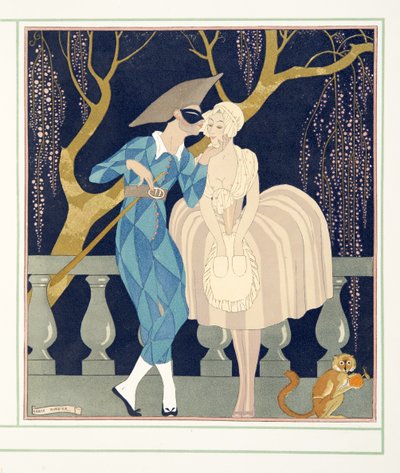 La Finette ، من بيرسونيجز دي كوميدي ، حانة. 1922 (طباعة استنسل) بواسطة جورج حلاق