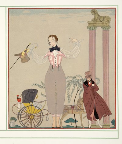 Mademoiselle de Maupin، من حانة Personages de Comedie. 1922 (طباعة الاستنسل) بواسطة جورج حلاق