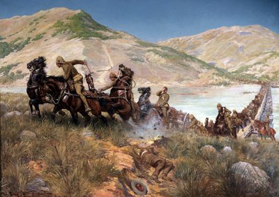 معبر بولر النهائي لتوجيلا ، فبراير 1900 بواسطة جورج بيرتين سكوت