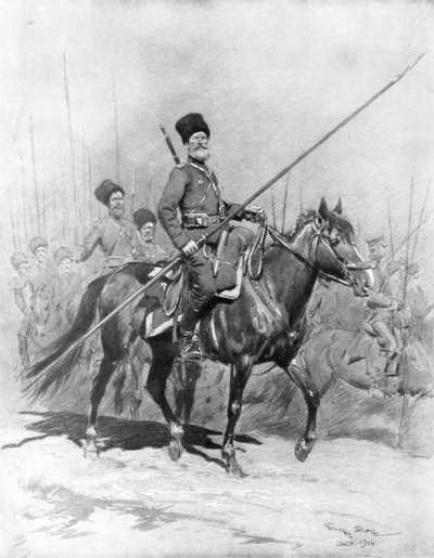القوزاق الفرسان ، 1914 ، 1926. بواسطة جورج بيرتين سكوت