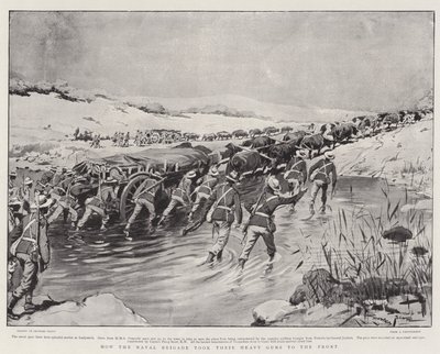 كيف أخذ اللواء البحري بنادقهم الثقيلة إلى الجبهة بواسطة Georges Bertin Scott