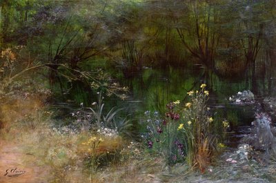 بحيرة مع Naiads بواسطة جورج كليرين