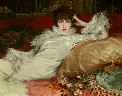 صورة للممثلة الكوميدية سارة هنرييت برنارد تسمى سارة برنهارد (1844-1923). بواسطة جورج كليرين