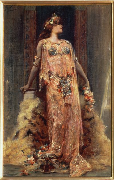 سارة برنهاردت (1844-1923) في دور كليوباترا بواسطة جورج كليرين