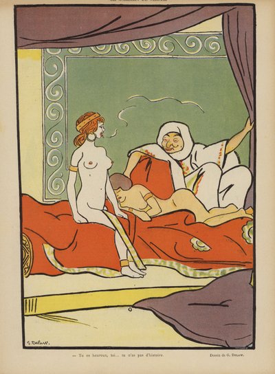 رسم توضيحي لـ Le Rire بواسطة جورج ديلاو
