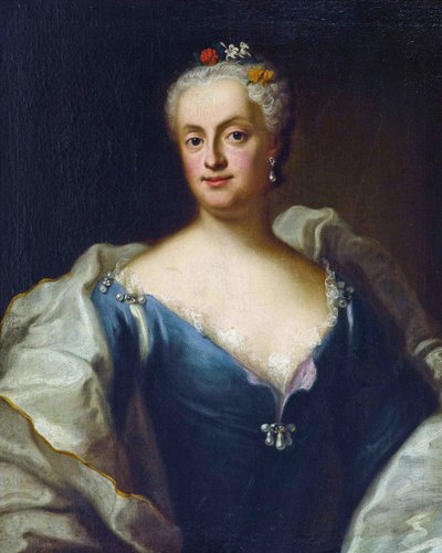ماري آن دي ساكس - (ماري آن دي ساكس) - ماريا آنا صوفيا من ساكسونيا ، ناخبة بافاريا (1728-1797) - جورج ديسماريس (1697-1776). زيت على قماش الأبعاد: 80x64،5 سم مجموعة خاصة بواسطة جورج ديسماريس