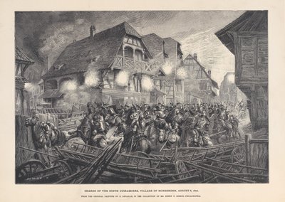 المسؤول عن التاسع Cuirassiers ، قرية مورسبرون ، 6 أغسطس 1870 ، 1874-1900. بواسطة جورج ماسياس