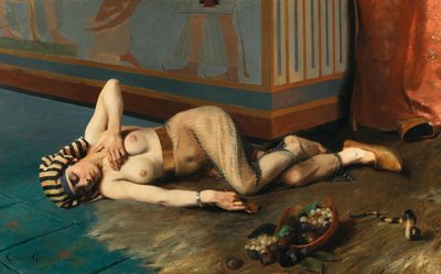 وفاة كليوباترا 1884. بواسطة جورج ماري جوليان جيراردوت