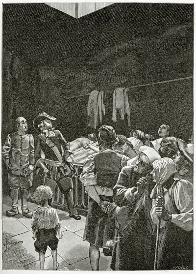 La Morgue - توضيح من Han d&39;Islande ، القرن التاسع عشر (نقش وزن الجسم) بواسطة جورج ماري روشجروس