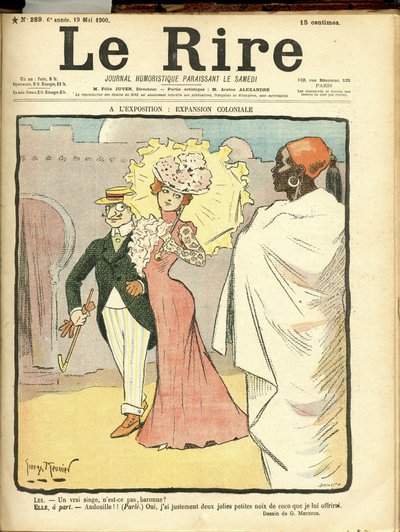 رسم إيضاحي لجورج مونييه (1869-1934) لغلاف Le Rire بواسطة جورج منيير
