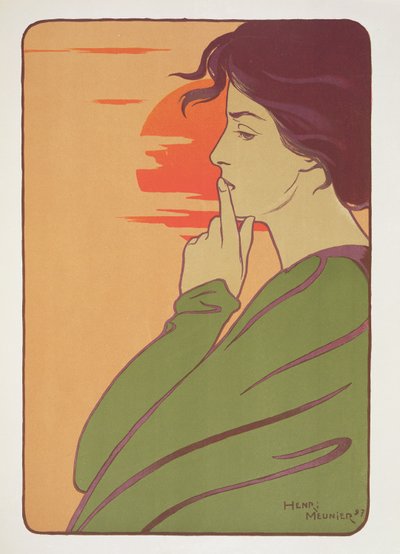 ساعة الصمت ، 1897 ، من "L&39;Estampe Moderne" ، نشرت باريس 1897-99 بواسطة جورج منيير