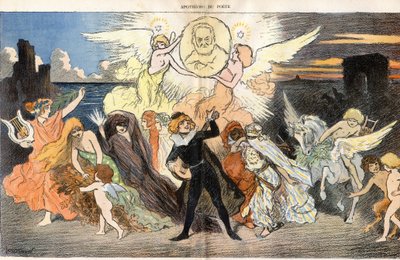 تأليه الشاعر هوماجي فيكتور هوغو (1802-1885) للاحتفال بالذكرى المئوية لميلاده بواسطة جورج منيير