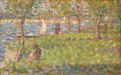 دراسة لـ La Grande Jatte ، 18841885. بواسطة جورج بيير سورات
