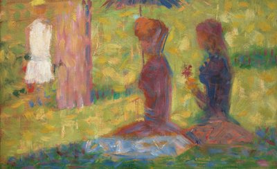 دراسة الأشكال لـ La Grande Jatte ، 18841885. بواسطة جورج بيير سورات