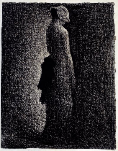 رسم قلم رصاص العقدة السوداء لجورج سورات (1859-1891) حوالي 1882 خافت. 0،31 x 0،23 م باريس. متحف أورساي بواسطة جورج بيير سورات