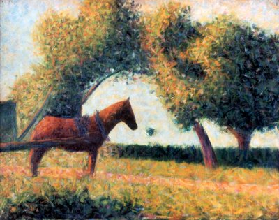الحصان الذي تم تسخيره ، 1883 بواسطة جورج بيير سورات