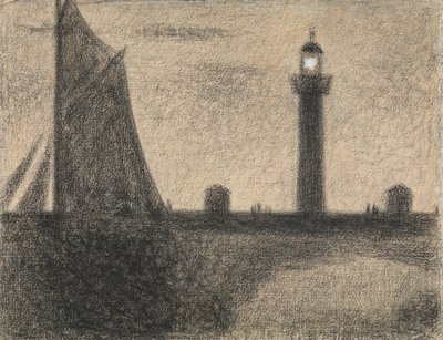 المنارة في هونفلور ، 1886. بواسطة جورج بيير سورات