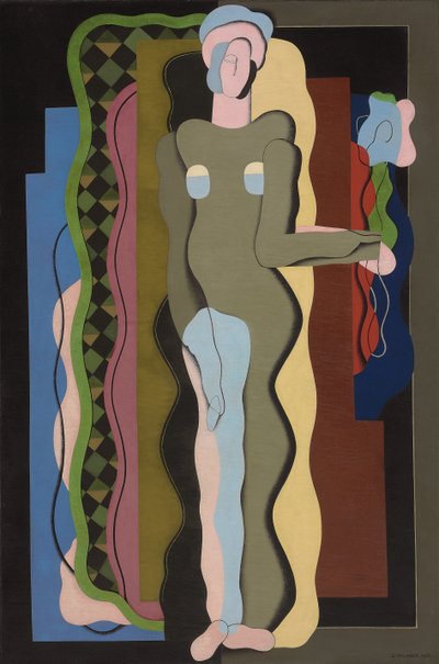 عارية مع زهرة. نو لا فلور ، 1928 بواسطة Georges Valmier