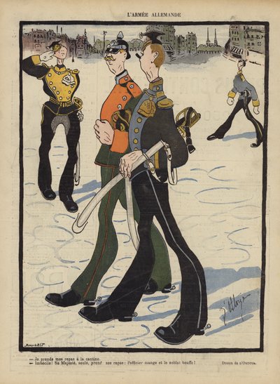 الجيش الألماني. رسم توضيحي لـ Le Rire بواسطة Georges d 1878 1937 Ostoya