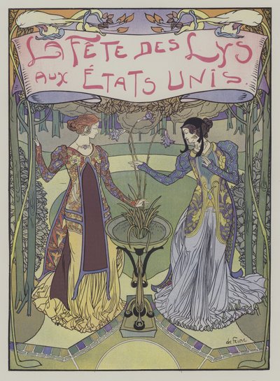 La Fete des Lys في الولايات المتحدة (مهرجان الزنابق في الولايات المتحدة) بواسطة جورج دي فيور