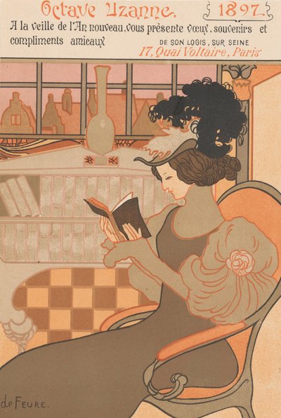 رغبات رأس السنة الجديدة لعام 1897 من أوكتاف أوزان ، 1896 بواسطة جورج دي فيور