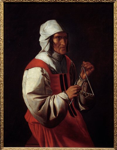 لاعب المثلث. لوحة لجورج دو لا تور (1593-1652) بواسطة جورج دي لا تور