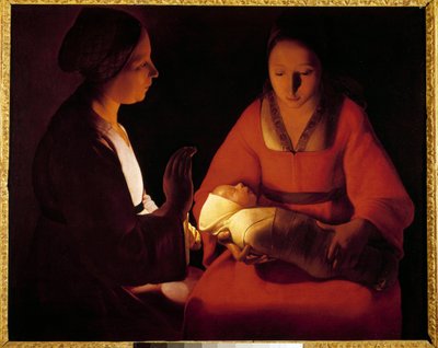 المولود الجديد (المولود الجديد). لوحة لجورج دو لا تور (1593-1652) بواسطة جورج دي لا تور