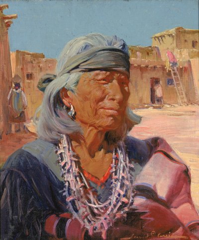 رجل عجوز من Zuni ، الكاهن الأكبر Cacique ، 1924. بواسطة جيرالد كاسيدي