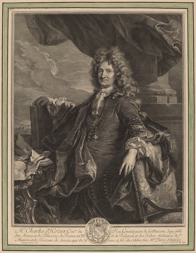 تشارلز رينيه ديوزير بواسطة Gerard Edelinck after Hyacinthe Rigaud
