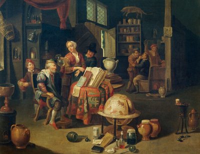 Charlatan ، زيت على قماش لجيرارد توماس (1663-1721) ، بلجيكا بواسطة جيرارد توماس