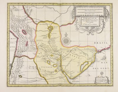 باراغواي Prov. المتاخمة لبلدان ريو دي لا بلاتا وتوكومان S.ta Cruz de la Sierra بواسطة جيرارد فالك