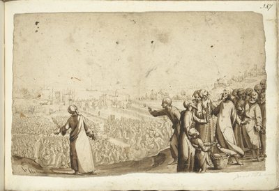 المسيح يغذي الجموع بواسطة جيرارد تير بورش (أنا)