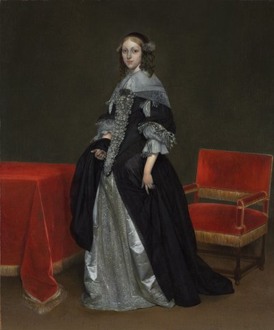 صورة لامرأة ، c.1665 بواسطة جيرارد تير بورش