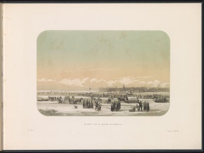 الترفيه الجليدي على ماس في روتردام ، على مسافة المصنع في فيينورد ، 1855 The Maas أمام المصنع في Feijenoord (العنوان على الجسم) الترفيه الجليدي على Maas في روتردام في فبراير 1855 ، مع التسميات التوضيحية (عنوان السلسلة على الكائن) بواسطة جيراردوس يوهانس بوس
