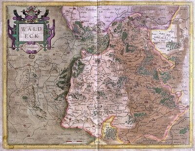 Waldeck (هيس) ، ألمانيا (نقش بواسطة جيراردوس مركاتور