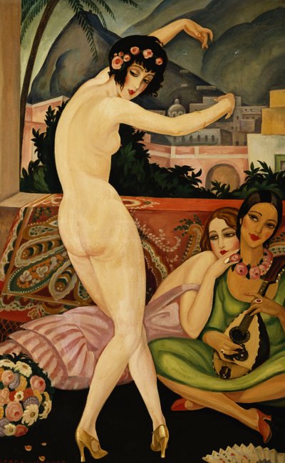 راقصة؛ راقصة بواسطة Gerda Marie Frederike Wegener